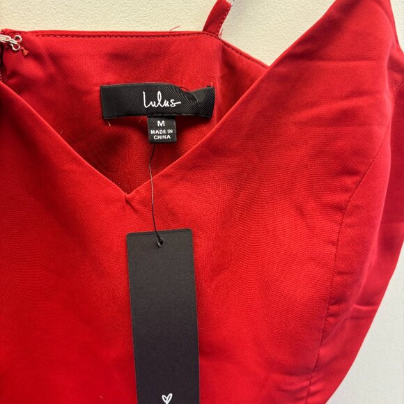 LULUS RED MIDI DRESS- NWT - Picture 3 of 3
